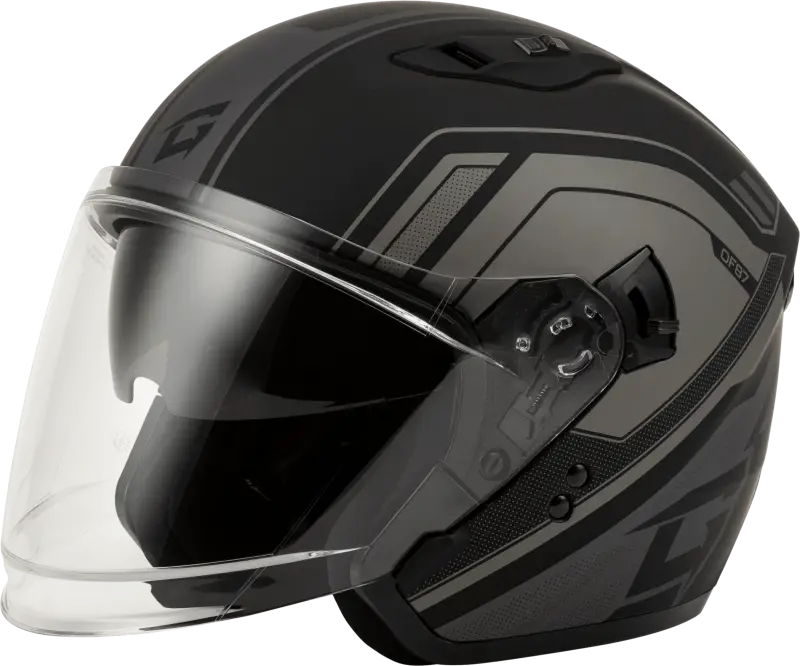 01187503 Gmax Of-87 Duke Helmet W/Led Light Matte Blk/Grey Xs wps-72-7341xs