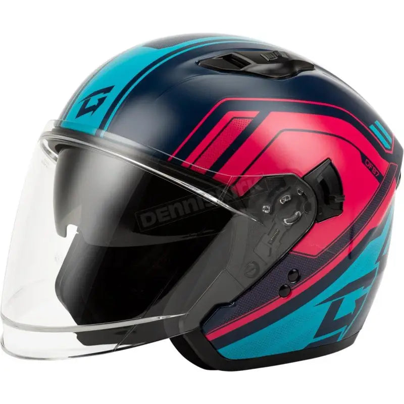 012871107 Gmax Of-87 Duke Helmet Blue/Red Xl wps-72-7348x