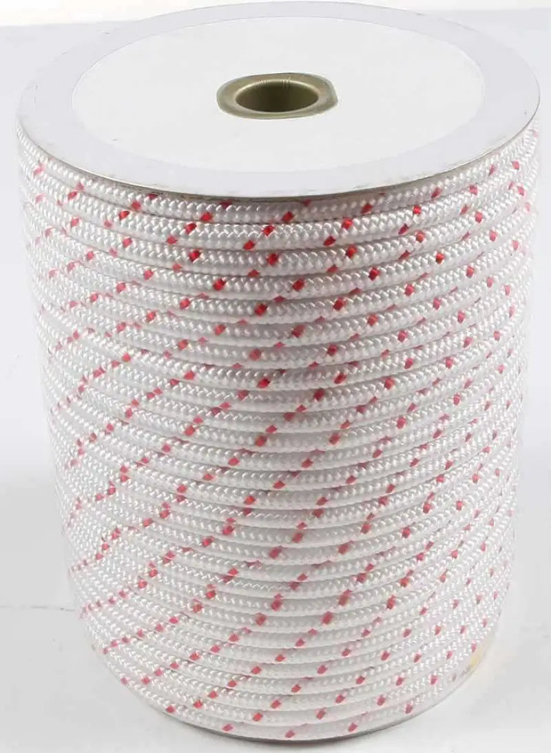 05-208-03 Sp1 Nylon Starter Rope Polyester White/Red 3/16"X250' wps-12-3162p
