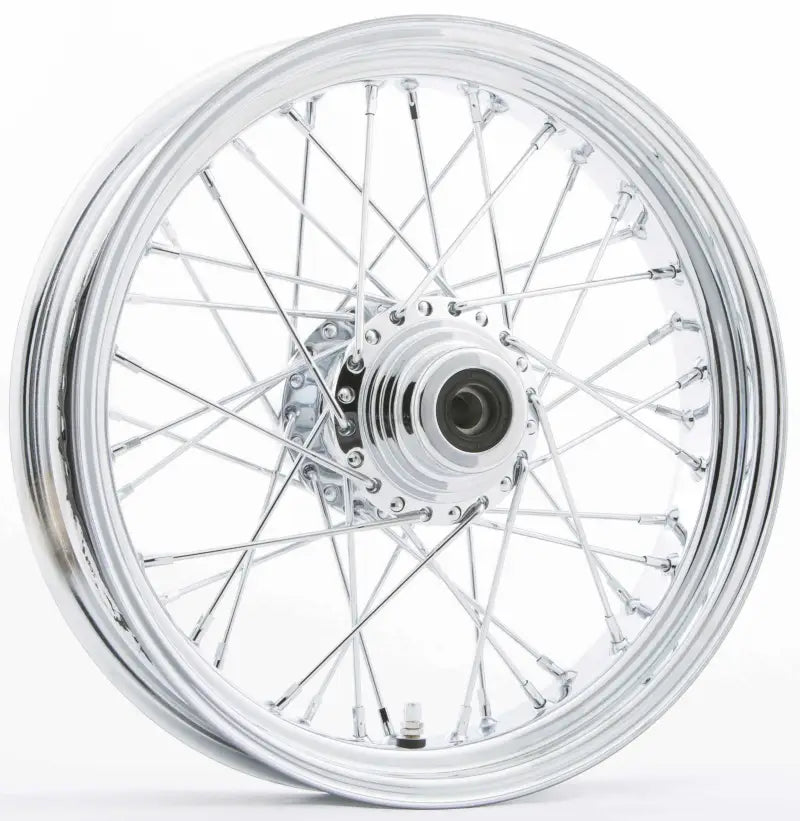 051-02421 Harddrive Fr 40-Spk Sd Chrome 16X3.5 Flst-Hub 3/4" Axl 00 Ltr wps-576-04101