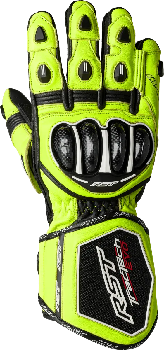 102666N.YEL-11 Rst Tractech Evo 4 Ce Glove Neon Yellow/Black/Black Xl wps-556-2666211