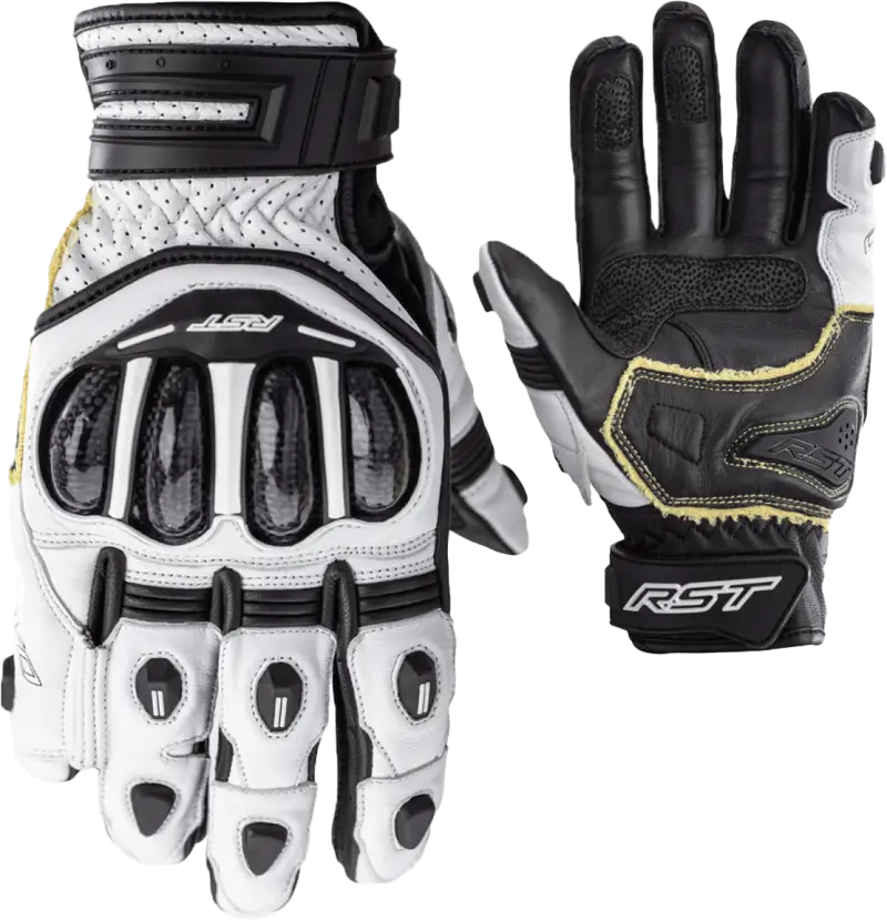 102667WHI-09 Rst Tractech Evo 4 Short Ce Glove White/White/Black Md wps-556-2667109