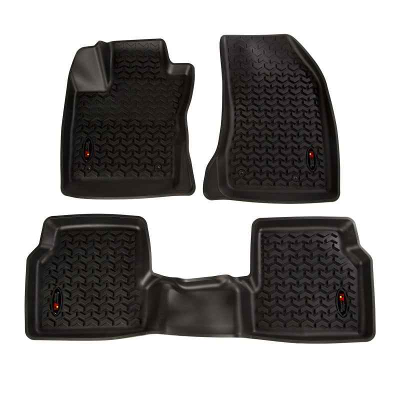 Rugged Ridge Floor Liner Front/Rear Black 2018-2019 Jeep Compass 12987.42