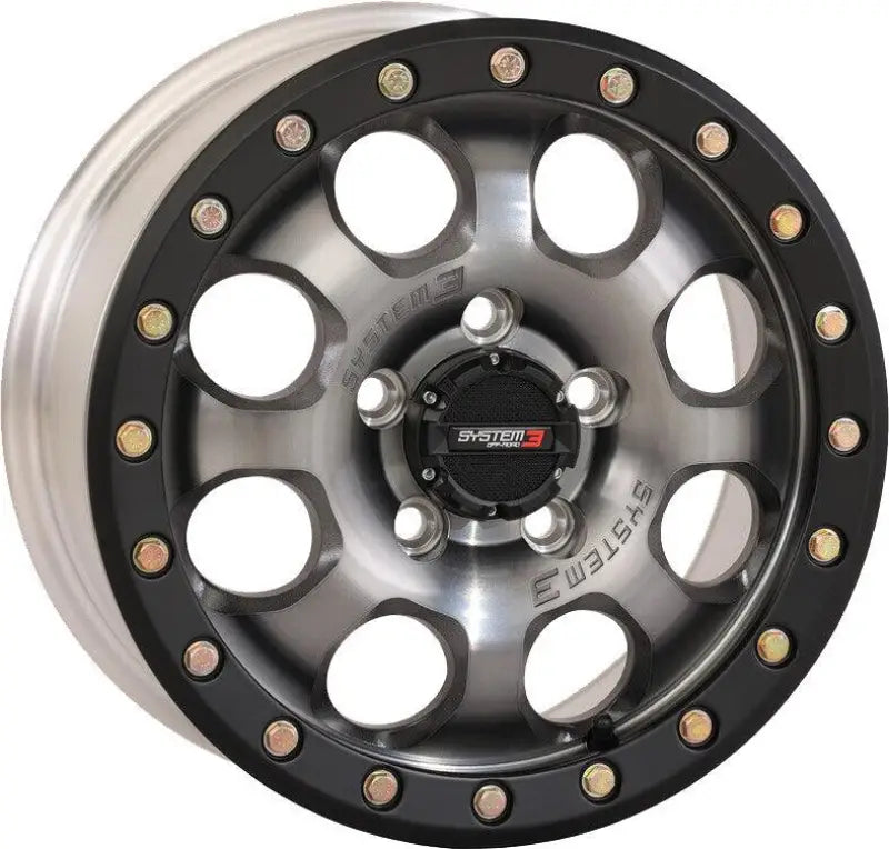 15S3-7644 System 3 Sb7 Bl Wheel 15X7 4+3 (+10Mm) 5/4.5 Titanium wps-3-157644