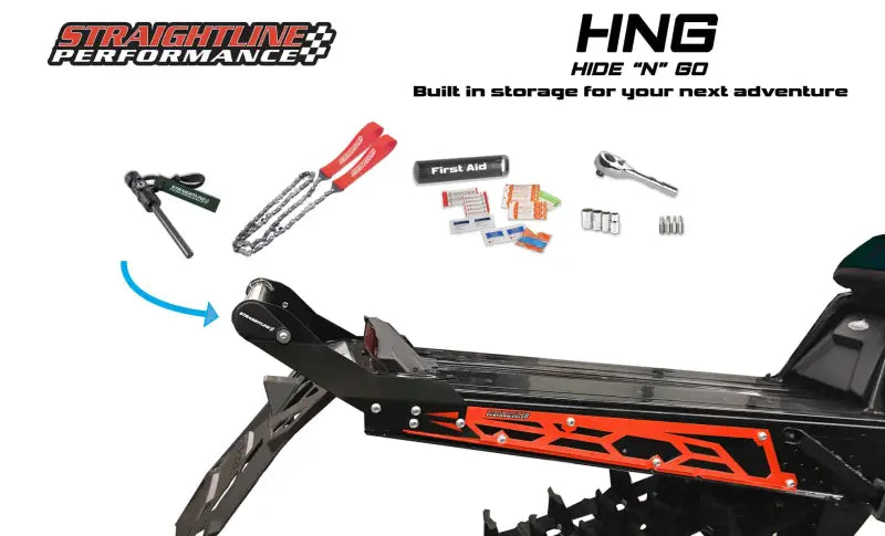 182-122-RED Straightline Hide 'N' Go Rear Bumper Black/Red wps-241-26625r