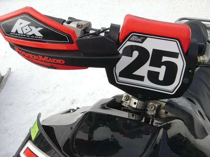 1FNP-N/B Rox S/M Front Number Plate Blk wps-44-83001