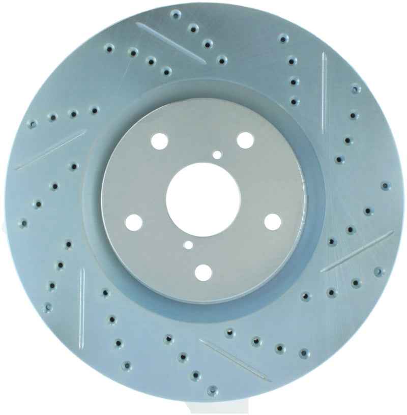 StopTech Select Sport 13-17 Subaru WRX STI Slotted and Drilled Left Rotor 227.47022L