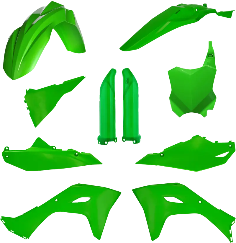 2983570006 Acerbis Full Plastic Kit Kaw Original `24 Green wps-29835-70006