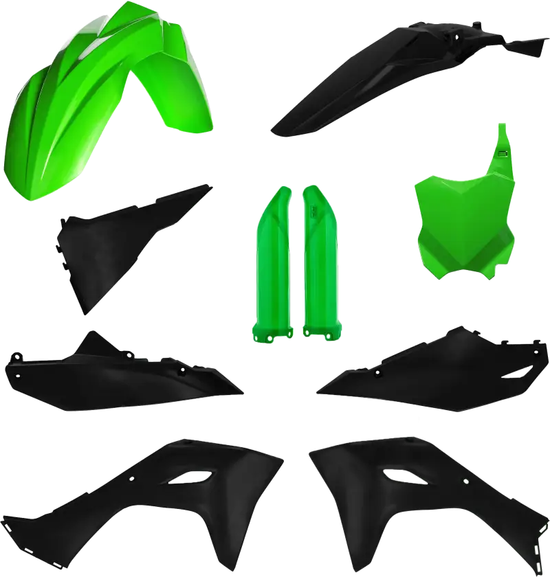 2983571089 Acerbis Full Plastic Kit Kaw Green/Black wps-29835-71089