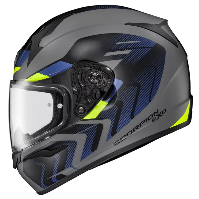 32-4013 Scorpion Exo Exo-R320 Full-Face Helmet Alchemy White/Blue/Red Sm wps-75-2336s