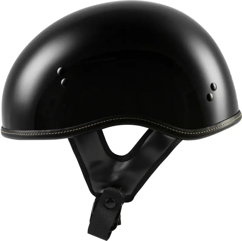 .357 Solid Half Helmet Gloss Black Xl wps-77-1100x