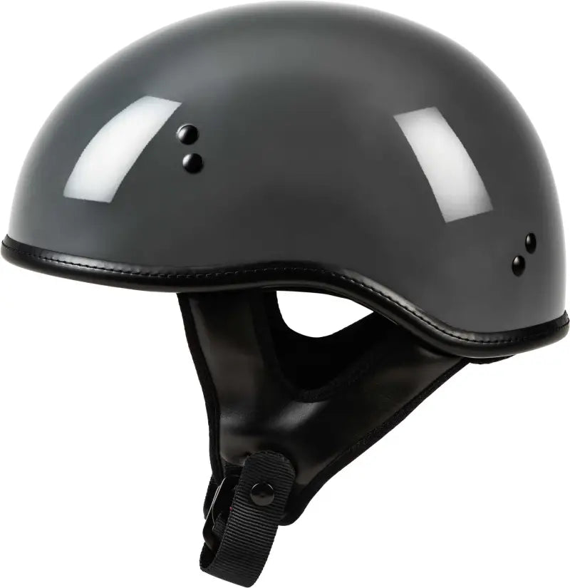 .357 Solid Half Helmet Grey Xs wps-77-1103xs