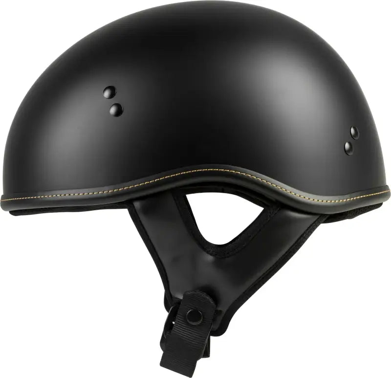 .357 Solid Half Helmet Matte Black Xl wps-77-1101x