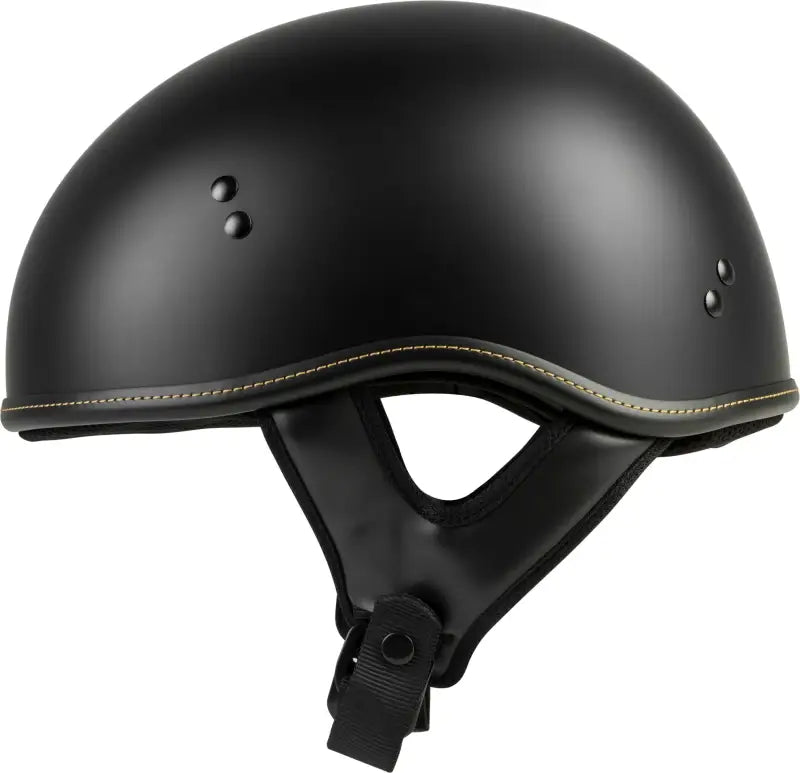 .357 Solid Half Helmet Matte Black Xs wps-77-1101xs