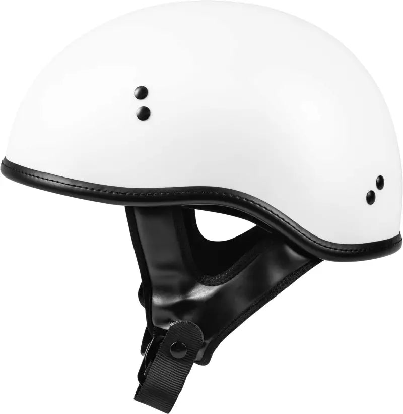 .357 Solid Half Helmet Matte White 2x wps-77-11022x