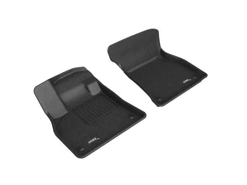 3D MAXpider 19-21 Audi E-Tron Kagu 1st Row Floormats - Black l1ad05911509