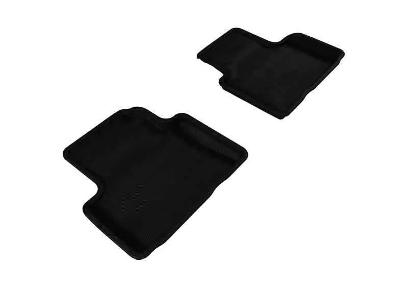 3D MAXpider 2007-2015 Infiniti Q40/G35/37 Kagu 2nd Row Floormats - Black l1in00621509
