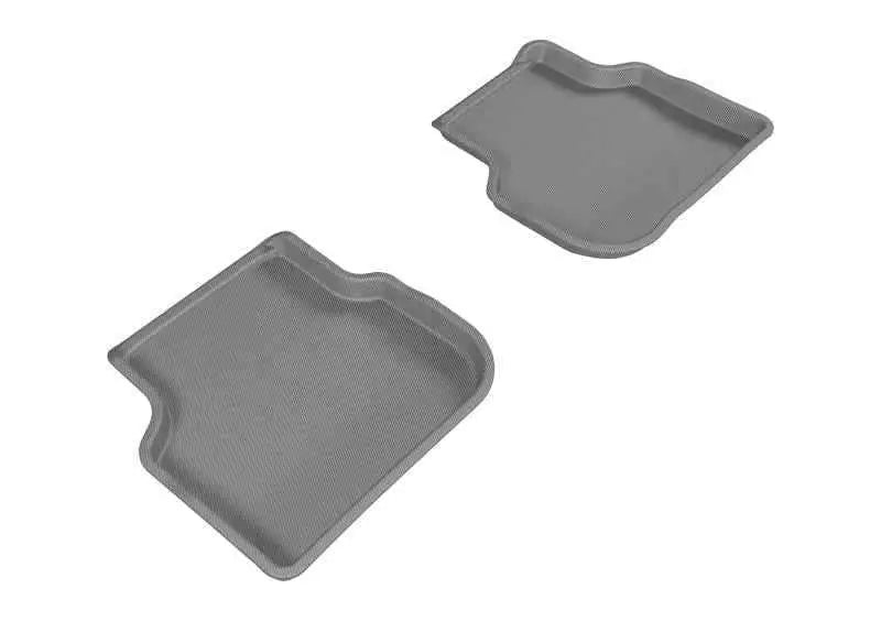 3D MAXpider 2011-2018 Volkswagen Jetta Sedan Kagu 2nd Row Floormats - Gray l1vw05521501