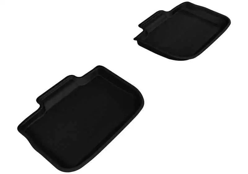 3D MAXpider 2011-2020 Dodge/Chrysler Charger/300/300C Kagu 2nd Row Floormats - Black l1dg01421509