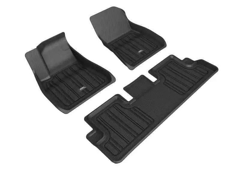 3D MAXpider 2020-2022 Tesla Model 3 Elitect Floor Mats - Black e1tl02601809