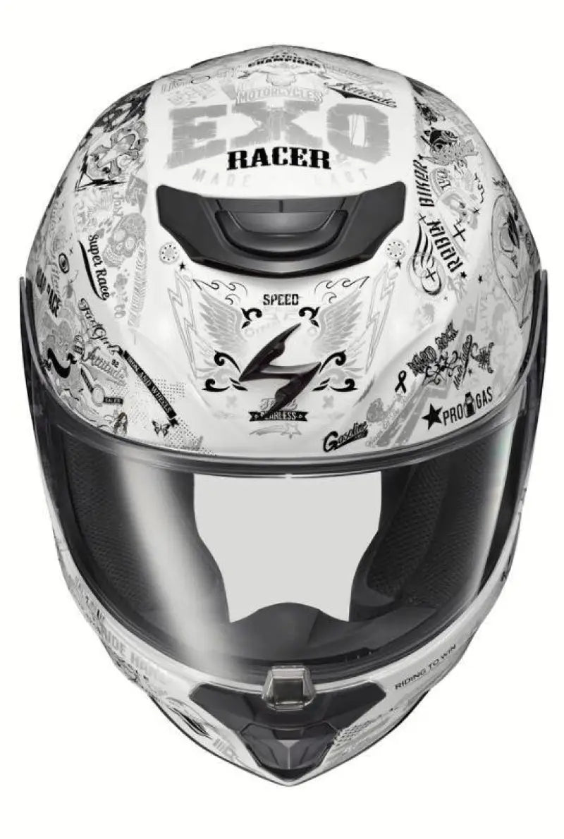 42-2217 Scorpion Exo Exo-R420 Full-Face Helmet Shake Ii White 2X wps-75-23632x