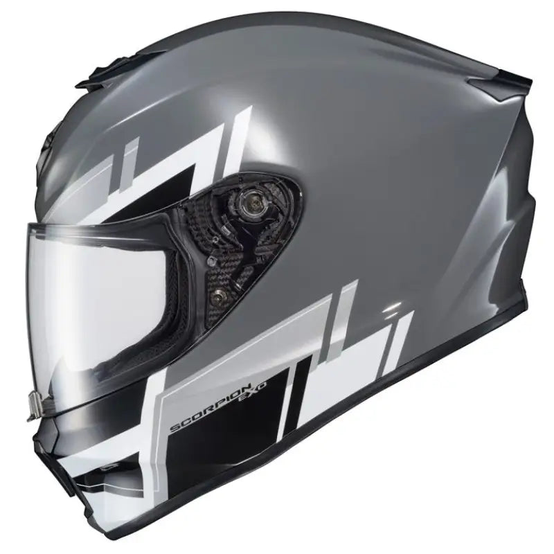 42-2313 Scorpion Exo Exo-R420 Full-Face Helmet Pace Cement Sm wps-75-2365s
