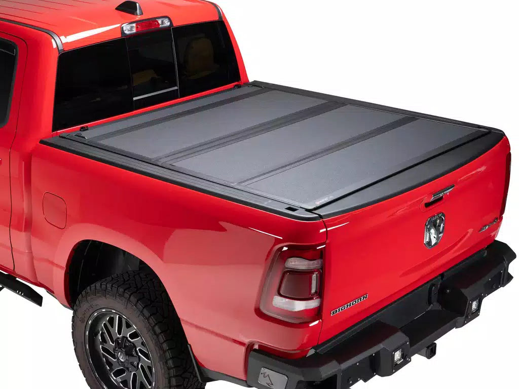 BAK BAKFlip MX4 Hard Folding Truck Bed Tonneau Cover MATTE FINISH Fits 2012-2018, 2019-2022 Classic 1500/2500/3500 DODGE Ram W - Ram Box 6.4ft Bed (20-22 2500/3500 New Body Style) Model 448203RB