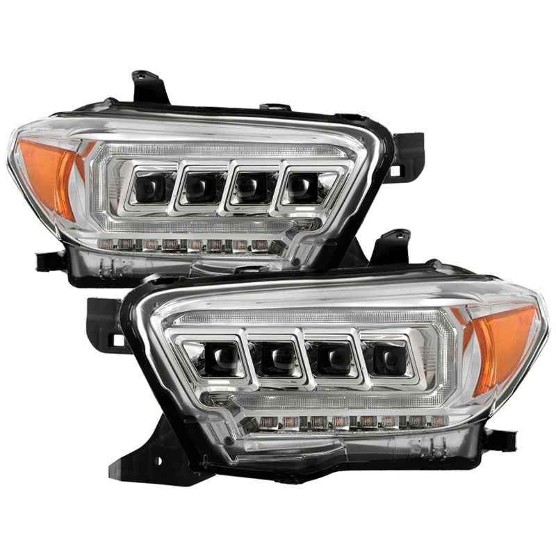 Spyder 16-20 Toyota Tacoma LED Model Only High-Power LED Headlights - Chrome PRO-YD-TT16LEDAP-C 5088383