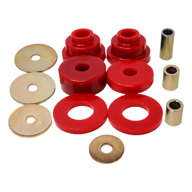 Energy Suspension 05-15 Toyota Tacoma w/ 6 Lug Rear Differential Bushing Set - Red eng8.1108R