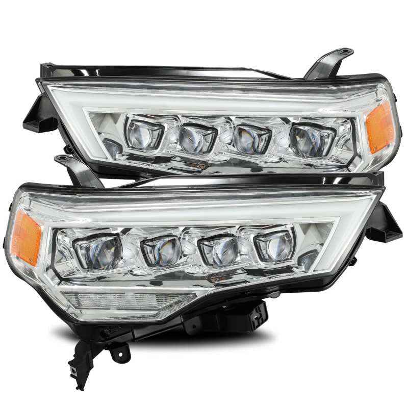 AlphaRex 14-20 Toyota 4Runner NOVA LED Projector Headlights Plank Style Chrome w/Activation Light 880724