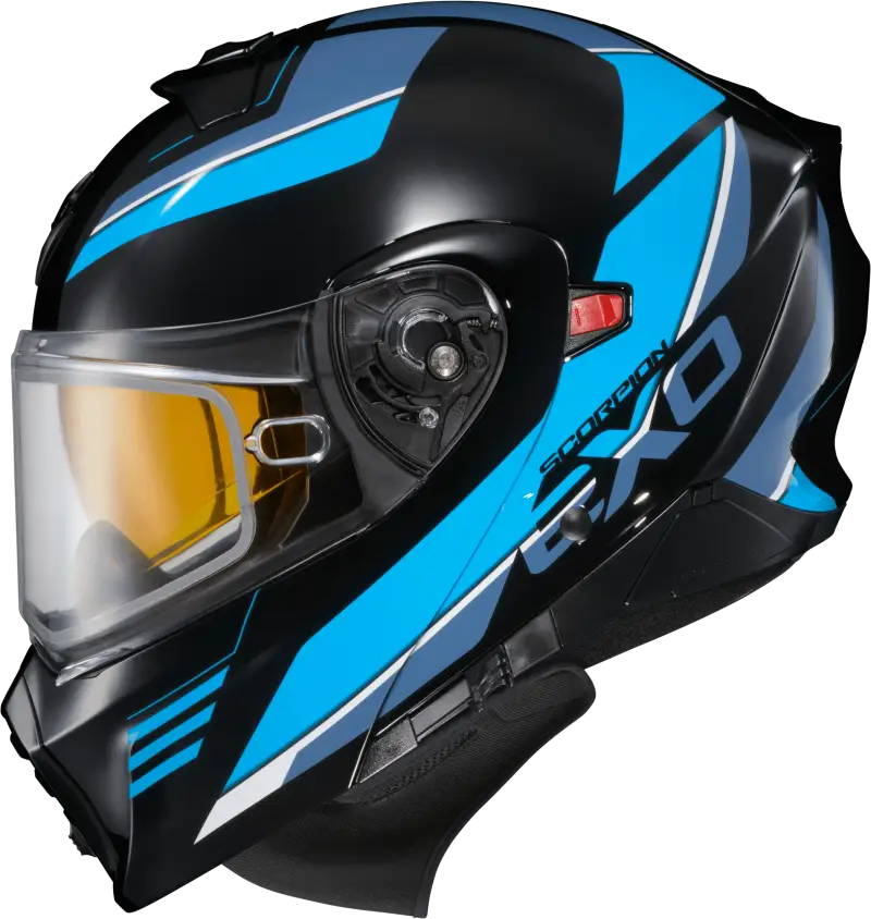 93-1053-SD Scorpion Exo Exo-Gt930 Cold Weather Helmet Modulus Blk/Blu Sm (Dual Pane) wps-75-2386s