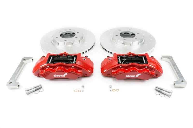 Alcon Ford Ranger/Bronco Front Brake Upgrade Kit with 6-Piston Red Calipers BKF1551K61