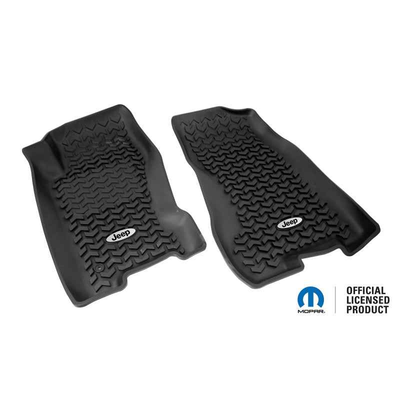 Rugged Ridge Floor Liner Front Black 1999-2004 Jeep Logo Grand Cherokee WJ DMC-12920.27