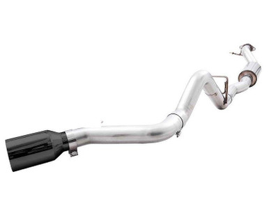 Ford Bronco 0FG Catback Exhaust with BashGuard Single 5" Diamond Black Tip by AWE Tuning