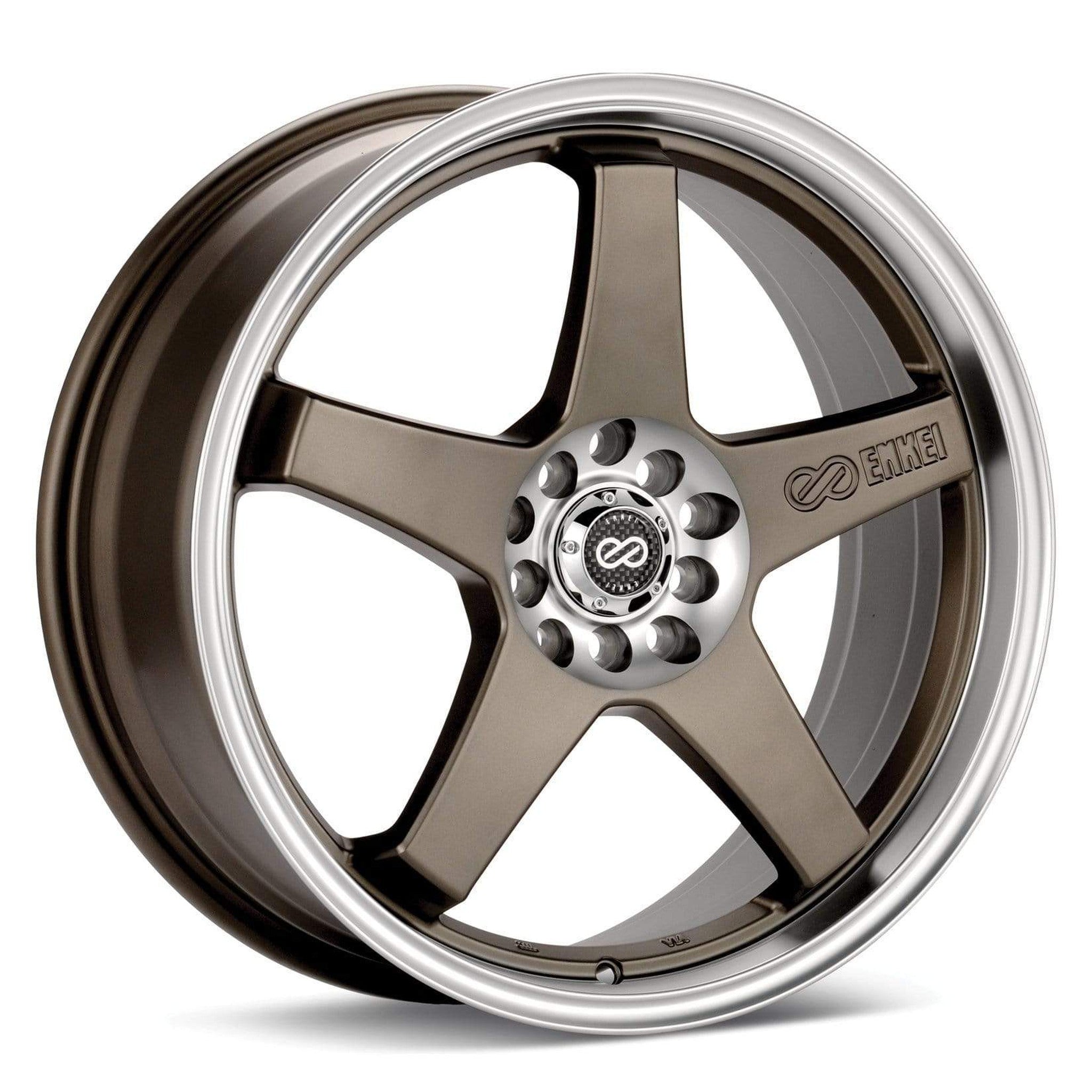 Enkei EV5 18x7.5 5x100/114.3 38  Diameter Matte Bronze w/ Machined Lip | 446-875-0238ZP