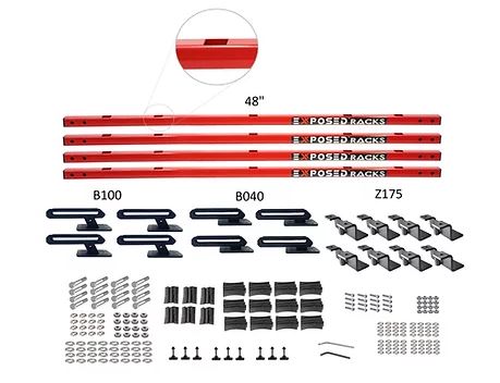 Exposed Rack 8-00-2775-RD Roof Rack Kit EXR8002775RD