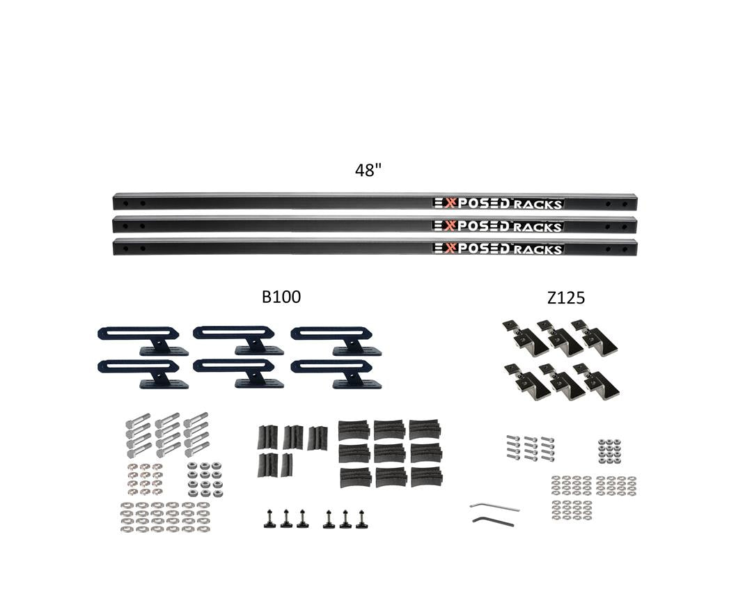 Exposed Rack 8-00-9664-BK Roof Rack Kit EXR8009664BK