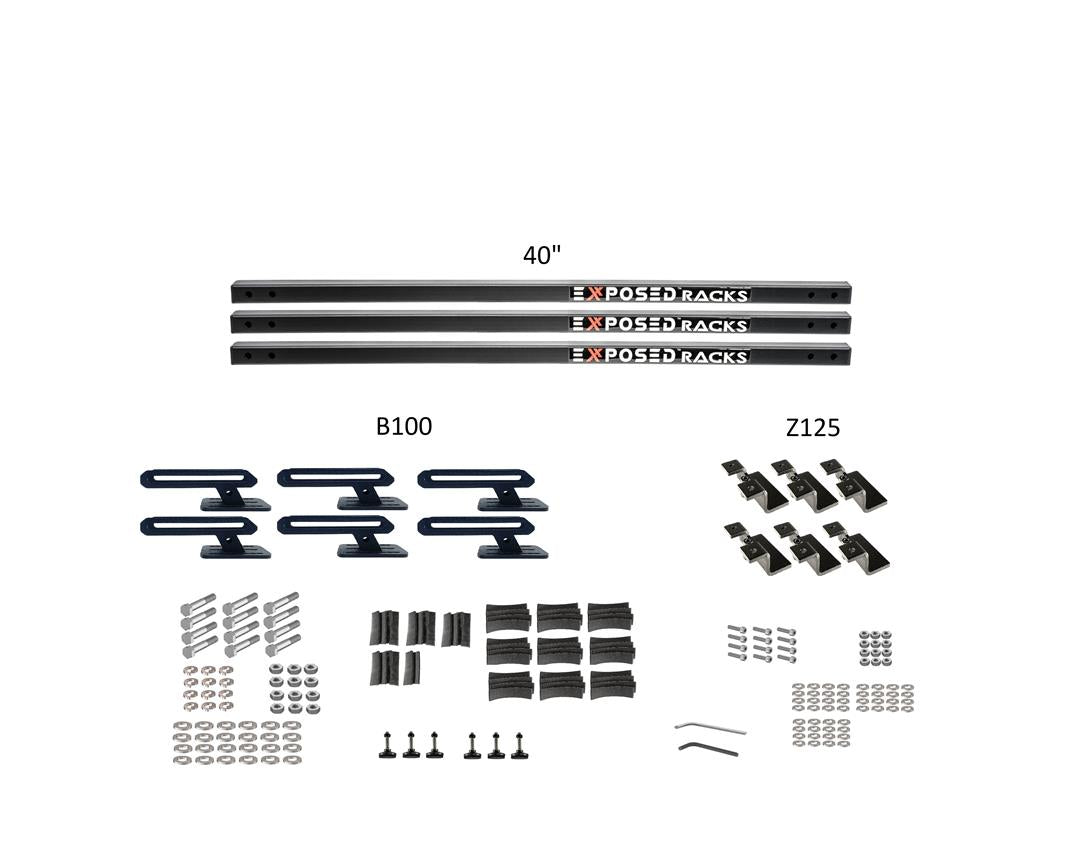 Exposed Rack 8-00-9661-BK Roof Rack Kit EXR8009661BK