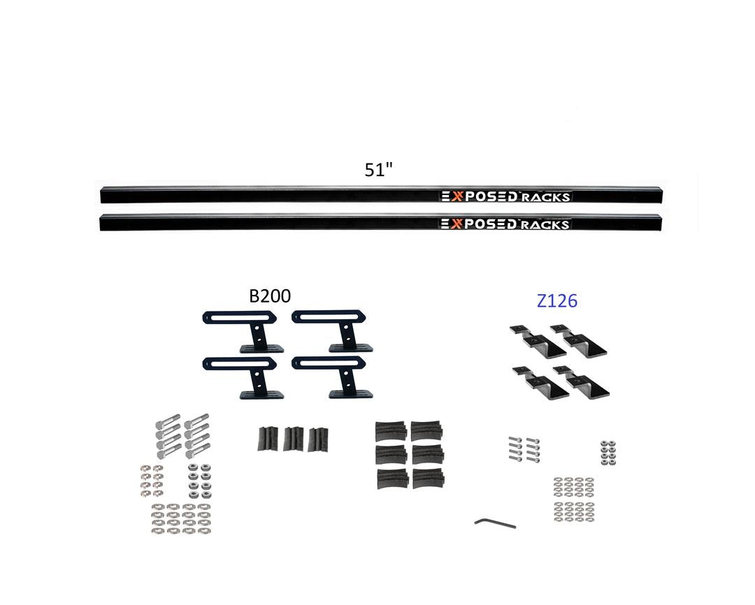 Exposed Rack 8-00-9686-BK Roof Rack Kit EXR8009686BK