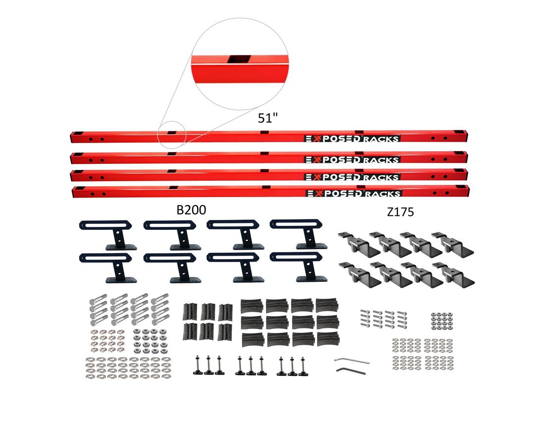 Exposed Rack 8-00-8788-RD Roof Rack Kit EXR8008788RD