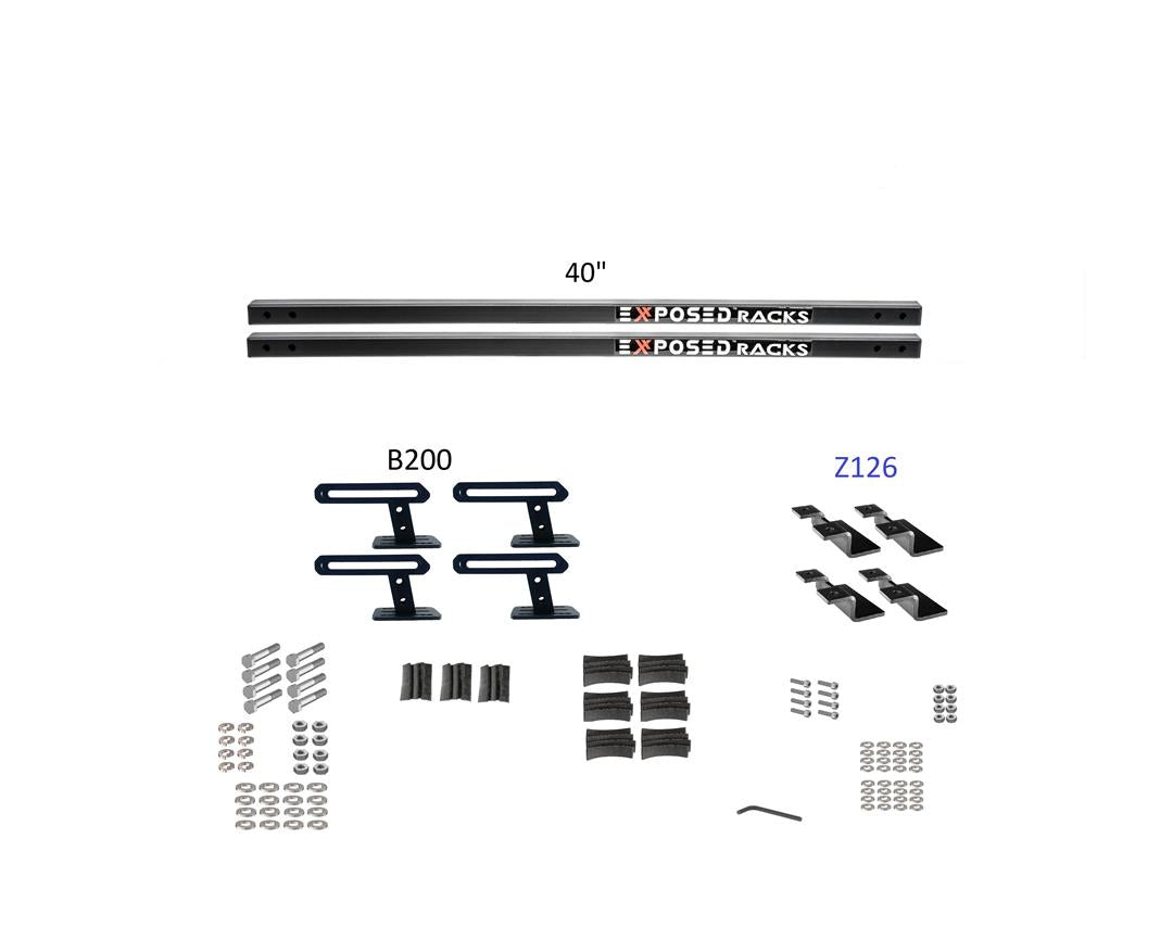Exposed Rack 8-00-9680-BK Roof Rack Kit EXR8009680BK