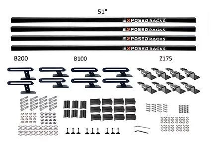 Exposed Rack 8-00-5668-BK Roof Rack Kit EXR8005668BK