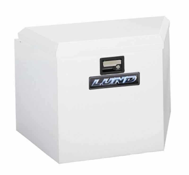 Lund Universal Alum Trailer Tongue Storage Box - White 6234