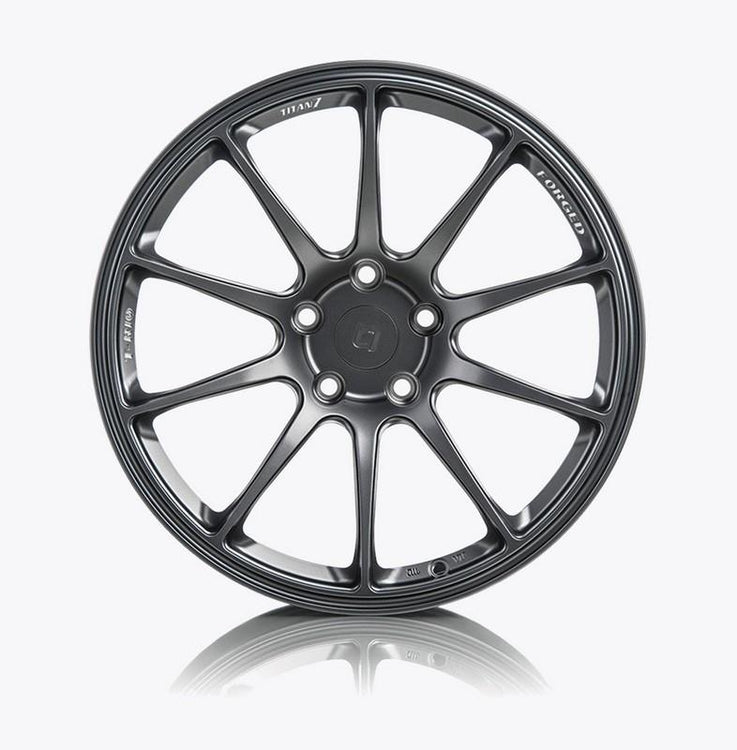 Titan 7 18 Inch T-R10 Satin Titanium Forged Wheels For Subaru Wrx Sti