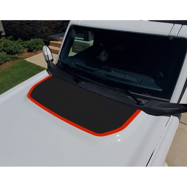 Ford Bronco Hood bump Color Outline Only Decal Sticker by Vortex