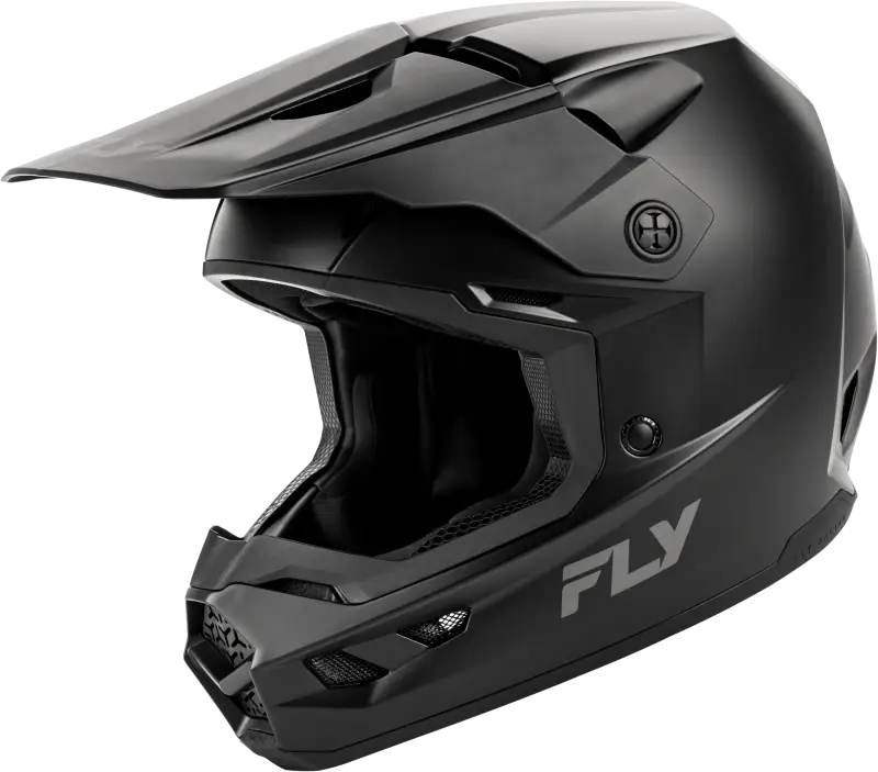 A00297402XL Fly Racing Kinetic Solid Helmet Matte Black 2X wps-73-86732x