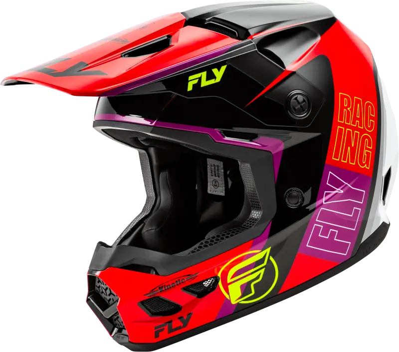 A00306202X Fly Racing Kinetic Rally Helmet Red/Black/White 2X wps-73-86642x