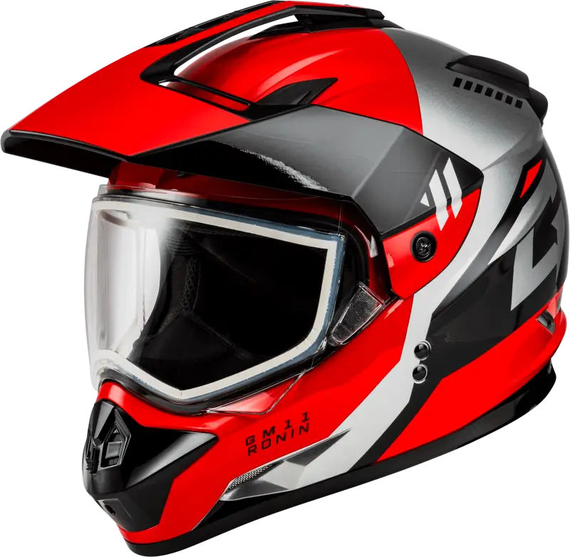 A1115158 Gmax Gm-11 Ronin Helmet Black/Red 2X wps-72-72612x
