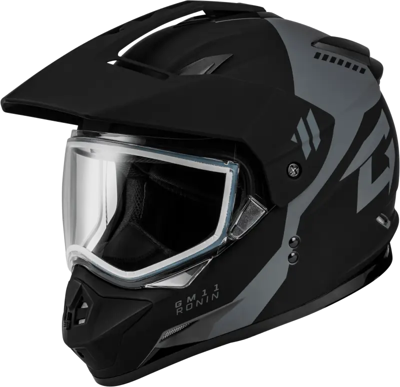 A1115814 Gmax Gm-11 Ronin Helmet Matte Black/Silver Sm wps-72-7264s