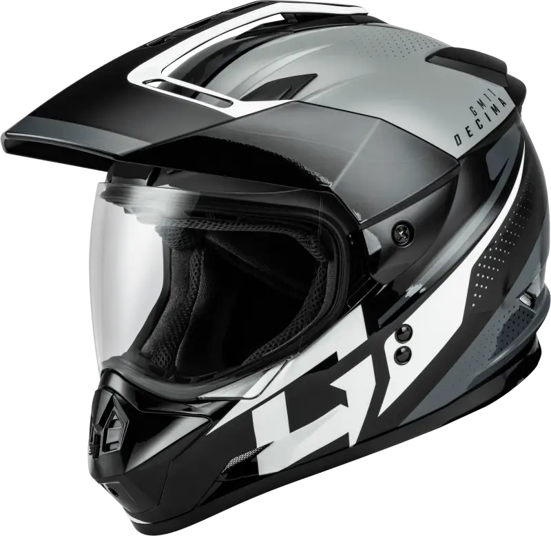A1116453 Gmax Gm-11 Decima Helmet Black/Grey/White Xs wps-72-7253xs